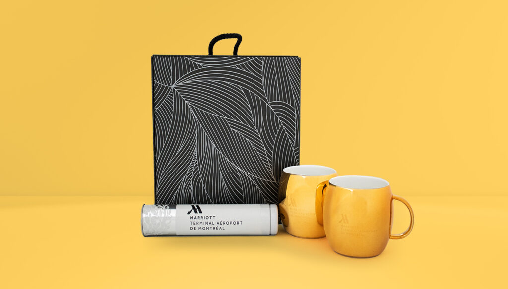 Coffret-cadeau personnalisé à la marque de Marriott pour la dégustation de thé